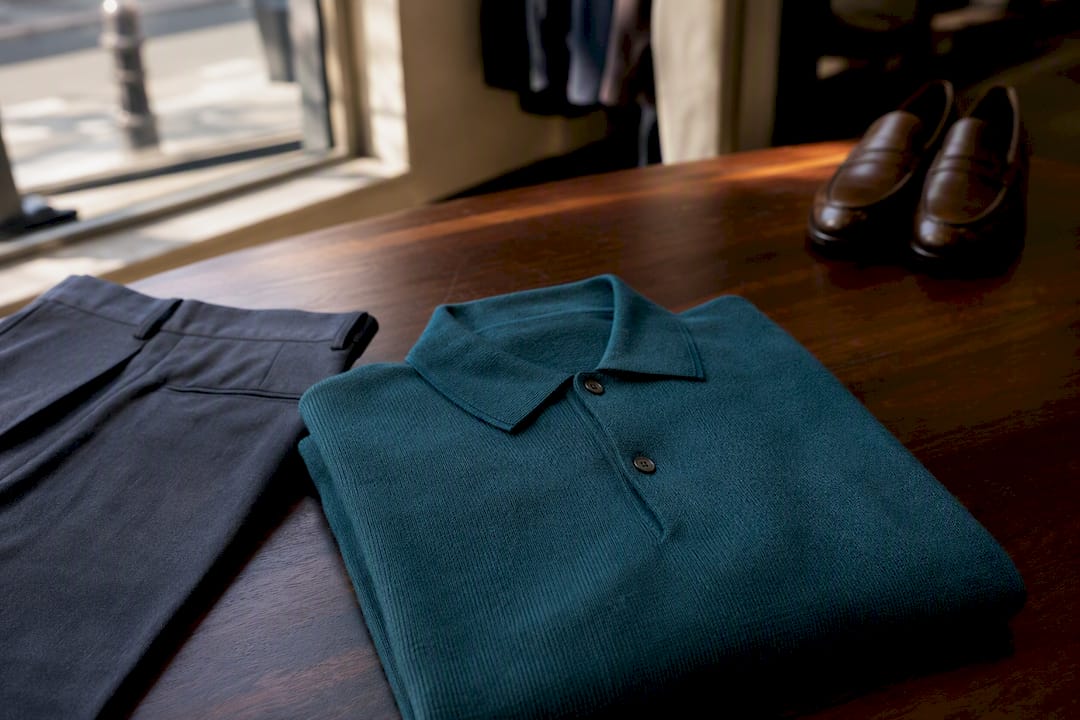 Smart casual outfit flat lay detail