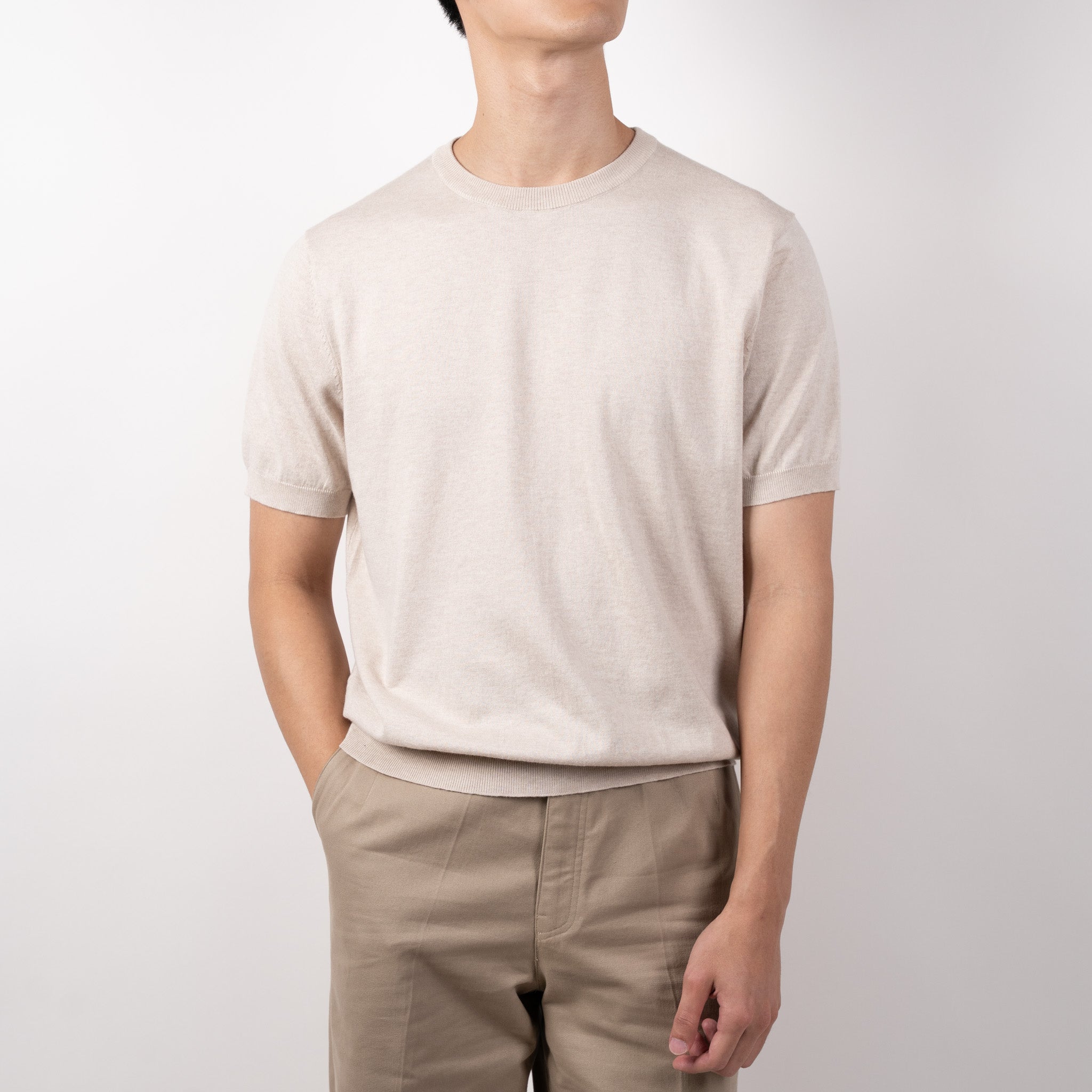 Knit Tee - Sandstone