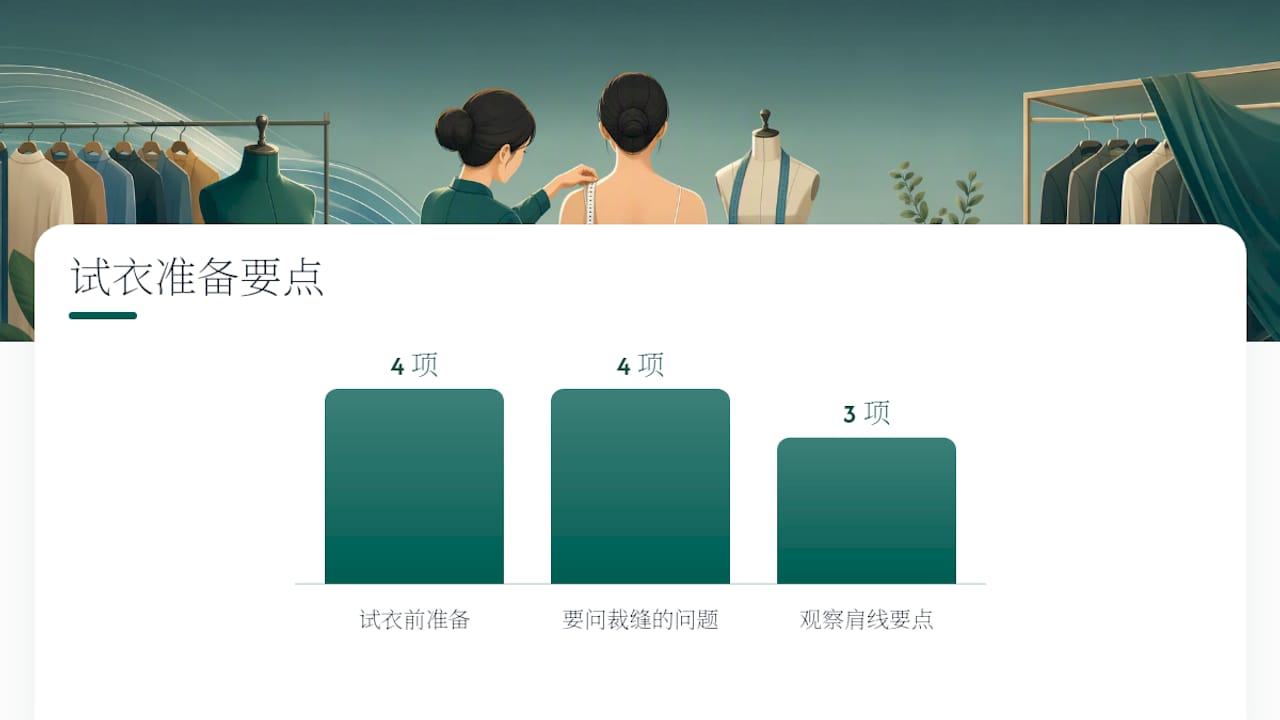 试衣前要准备什么、该问裁缝哪些问题, overview diagram